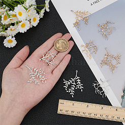 8Pcs 4 Styles Brass Pendants&nbsp;FIND-FG0005-07