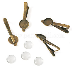 4Pcs Alloy Brooch Cabochon Settings&nbsp;FIND-TA0007-83A