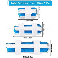 3Pcs 3 Style Adjustable Sponge & Aluminum Alloy Finger Fracture Fixation Splint&nbsp;AJEW-GF0003-85