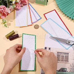 28Pcs 7 Colors Cotton Blank Bookmarks&nbsp;AJEW-GL0003-59
