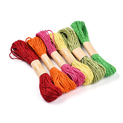 24 Bundles 8 Colors Jute Cord&nbsp;OCOR-CJC0006-01