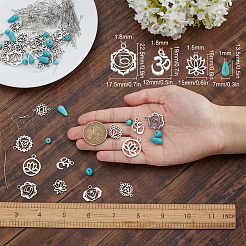 DIY Chakra Dangle Earring Making Kits&nbsp;DIY-SC0019-72