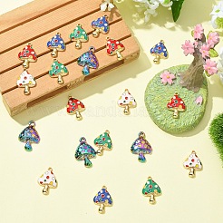 20Pcs 5 Styles Alloy Enamel Pendants&nbsp;ENAM-YW0009-49