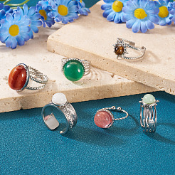 DIY Gemstone Ring Making Kit&nbsp;DIY-TA0005-21