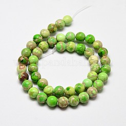 Natural Imperial Jasper Beads Strands&nbsp;G-I122-8mm-M