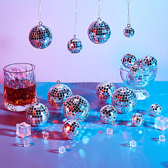 Mirror Ball Reflective Ball Pendants&nbsp;DIY-WH0570-26