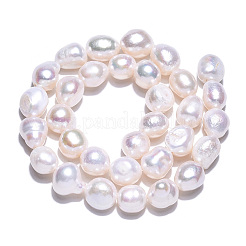 Natural Cultured Freshwater Pearl Beads Strands&nbsp;PEAR-N014-10A