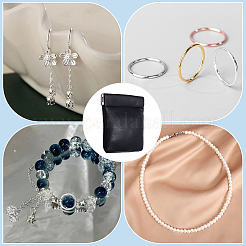 4Pcs Square PU Leather Change Purse with Alloy Shrapnel&nbsp;AJEW-BBC0002-22A