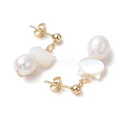 304 Stainless Steel Dangle Stud Earrings&nbsp;EJEW-TA00597