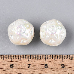 UV Plating Opaque Acrylic Beads&nbsp;SACR-T020-04