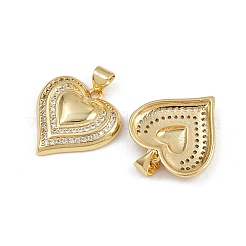 Brass Micro Pave Cubic Zirconia Pendants&nbsp;ZIRC-I367-07G-08