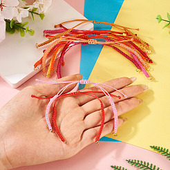 30Pcs 10 Styles Adjustable Waxed Polyester Cord Bracelet Making&nbsp;X1-AJEW-TAC00051