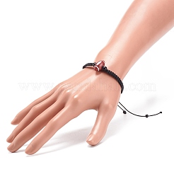 Acrylic Braided Bead Bracelet&nbsp;BJEW-JB08552-05