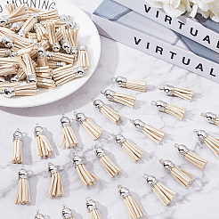 100Pcs Faux Suede Tassel Pendant Decorations&nbsp;FIND-SC0002-29D