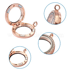4Pcs 2 Style Alloy Glass Crystal Rhinestone Pendants&nbsp;PALLOY-TA0002-36D