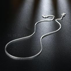 Brass Box Chain Necklaces&nbsp;NJEW-BB10859-24