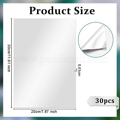 Rectangle Tinfoil Paper Sheets for Craft Engraving&nbsp;LS-DIY-WH0671-302B-01