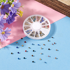 Pointed Back Glass Rhinestone Cabochons&nbsp;RGLA-YS0001-04B