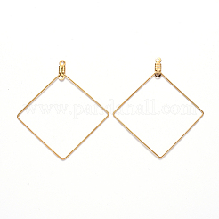 PVD Vacuum Plating 304 Stainless Steel Wire Pendants&nbsp;LS-STAS-S103-10G
