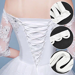 3Pcs 3 Style Wedding Gown Back Satin Sets&nbsp;FIND-WH0027-02