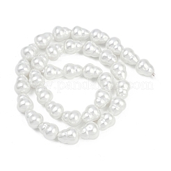Electroplate Porcelain Imitation Pearl Baroque Beads Strands&nbsp;BSHE-Z009-06