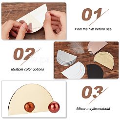 24Pcs 6 Colors Acrylic Blank Sheets&nbsp;DIY-GA0005-61