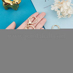 2Pcs 2 Colors Alloy Rhinestone Keychain&nbsp;KEYC-CA0001-23