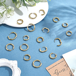 9 Pairs 3 Styles 304 Stainless Steel Huggie Hoop Earrings&nbsp;EJEW-BBC0002-31