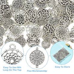 100Pcs 5 Styles Tibetan Style Zinc Alloy Connector Charms&nbsp;FIND-YW0008-94