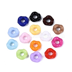 Opaque Acrylic European Beads&nbsp;OACR-Q197-07-B