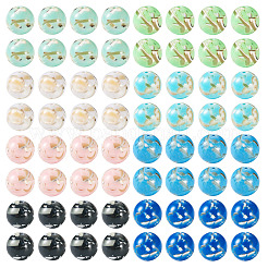 80Pcs 8 Colors Assembled Synthetic Stone and Trochus Shell Beads&nbsp;G-TA0002-31A