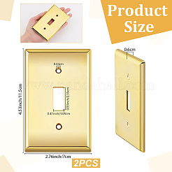 ABS Plastic Receptacle Outlet Wall Plate&nbsp;AJEW-WH0410-464B-01