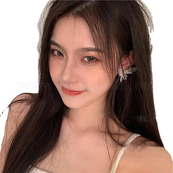 Butterfly Alloy Cloth Stud Earrings&nbsp;FS-WG0326E-01
