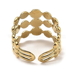 304 Stainless Steel Open Cuff Ring Findings&nbsp;RJEW-Z018-10G