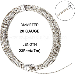 Twisted Round Cupronickel Wire&nbsp;CWIR-WH0009-04B