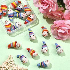 6Pcs 2 Colors Handmade Porcelain Beads&nbsp;PORC-YW0001-68