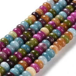 Natural Dyed White Jade Beads Strands&nbsp;G-B124-B01-01