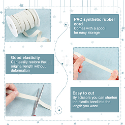 PVC Synthetic Rubber Cord&nbsp;RCOR-WH0006-01-A