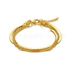 Stylish Stainless Steel Triple-layer Bracelets&nbsp;OB2318-2