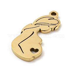 Mother's Day 201 Stainless Steel Pendants&nbsp;STAS-H188-01C-G