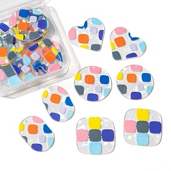 24Pcs 4 Style Transparent Clear Acrylic Pendants&nbsp;KY-LS0001-09