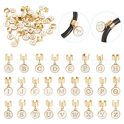 26Pcs Letter A~Z Alloy Enamel Stethoscope Pendant Decorations&nbsp;HJEW-TAC0173