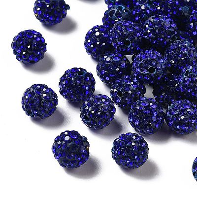Pave Disco Ball Beads&nbsp;X1-RB-A130-10mm-10-1