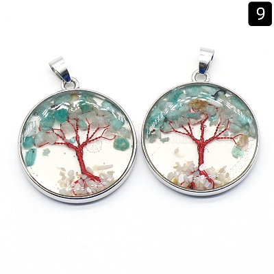 Natural Flower Amazonite Pendants&nbsp;PW-WGDCF81-06-1