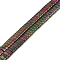Electroplated Non-magnetic Synthetic Hematite Beads Strands, Rectangle, 2-Hole, Rainbow Plated, 5x2x2mm, Hole: 0.8mm, about 190~195pcs/strand, 15.55~16.73(39.5~42.5cm)