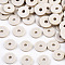 Handmade Polymer Clay Beads, Disc/Flat Round, Heishi Beads, Gainsboro, 8x0.5~1mm, Hole: 2mm, about 13000pcs/1000g