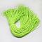 Polyester & Spandex Cord Ropes, 16-Ply, Solid Color, for Shoe Lace Cord Making, Lawn Green, 2mm, about 109.36 yards(100m)/bundle