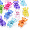 Transparent Acrylic Beads, Bear, Mixed Color, 37x28x13mm, Hole: 2.5mm, about 133pcs/500g