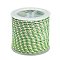 11M Polyester Braided Cord with Cotton Core & Metallic Thread, Light Green, 2.5mm, about 10.0465 Yards(11m)/Roll