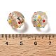 Handmade Gold Sand Bumpy Lampwork Beads&nbsp;LAMP-V001-04-4